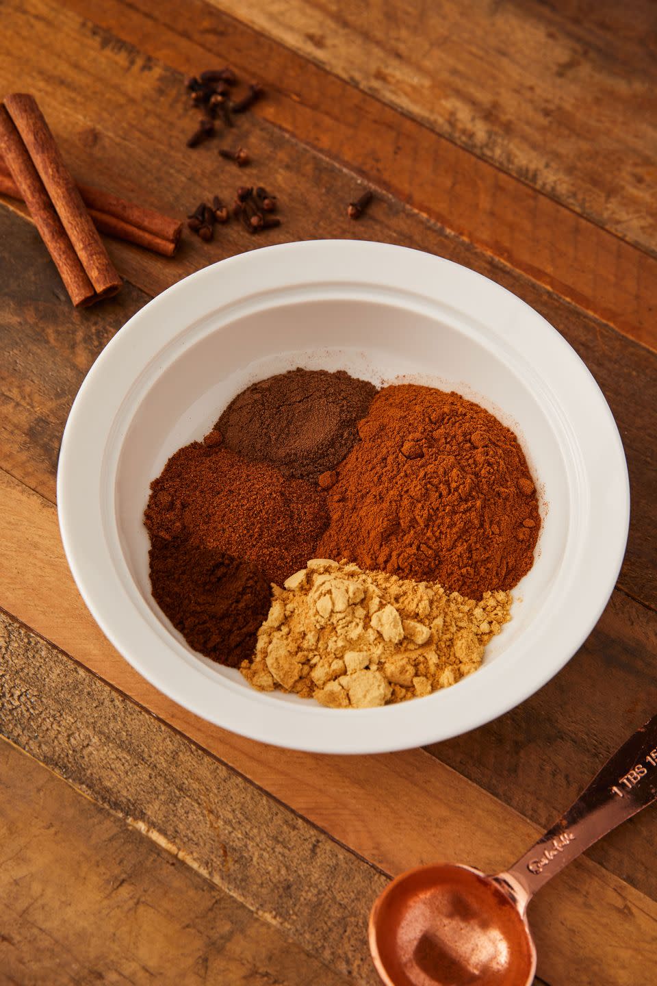 <p>Made with just five spices, this spice mix is endlessly adjustable to your tastes. It goes without saying that this would make the best <a href="https://www.delish.com/cooking/recipe-ideas/recipes/a55688/easy-homemade-pumpkin-pie-recipe-from-scratch/" rel="nofollow noopener" target="_blank" data-ylk="slk:pumpkin pie;elm:context_link;itc:0;sec:content-canvas" class="link ">pumpkin pie</a> EVER. You could also use it for <a href="https://www.delish.com/cooking/recipe-ideas/a21972026/pumpkin-spice-latte-recipe/" rel="nofollow noopener" target="_blank" data-ylk="slk:pumpkin spice lattes;elm:context_link;itc:0;sec:content-canvas" class="link ">pumpkin spice lattes</a>, <a href="https://www.delish.com/cooking/recipe-ideas/a21960637/pumpkin-spice-muffins/" rel="nofollow noopener" target="_blank" data-ylk="slk:pumpkin spice muffins;elm:context_link;itc:0;sec:content-canvas" class="link ">pumpkin spice muffins</a>, <a href="https://www.delish.com/cooking/recipe-ideas/recipes/a55690/best-sweet-potato-pie-recipe/" rel="nofollow noopener" target="_blank" data-ylk="slk:sweet potato pie;elm:context_link;itc:0;sec:content-canvas" class="link ">sweet potato pie</a>... the list goes on and on. You could even stir it in to <a href="https://www.delish.com/cooking/a25308225/how-to-make-oatmeal/" rel="nofollow noopener" target="_blank" data-ylk="slk:homemade oatmeal;elm:context_link;itc:0;sec:content-canvas" class="link ">homemade oatmeal</a> for breakfast with a warm and cozy spin.<br><br>Get the <strong><a href="https://www.delish.com/cooking/recipe-ideas/a23573586/pumpkin-pie-spice-recipe/" rel="nofollow noopener" target="_blank" data-ylk="slk:Homemade Pumpkin Pie Spice recipe;elm:context_link;itc:0;sec:content-canvas" class="link ">Homemade Pumpkin Pie Spice recipe</a></strong>.</p>