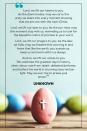 <p>Lord, we lift our hearts to you. As the dawn breaks, may we carry the unity we share into every moment knowing that we are one with the risen Christ.</p><p>Lord, we lift our eyes to you. As the sun rises, may this moment stay with us, reminding us to look for the beautiful colors of promise in your word.</p><p>Lord, we lift our prayers to you. As the dew air falls, may we breathe this morning in and know that like the earth, you sustain us, keep us and work within us always.</p><p>And so, we lift our voices to you. We celebrate the greatest day in history, when Jesus rose from death, defeated darkness and bathed the world in stunning resurrection light. May we ever live to praise you! Amen.</p><p>— Unknown</p>