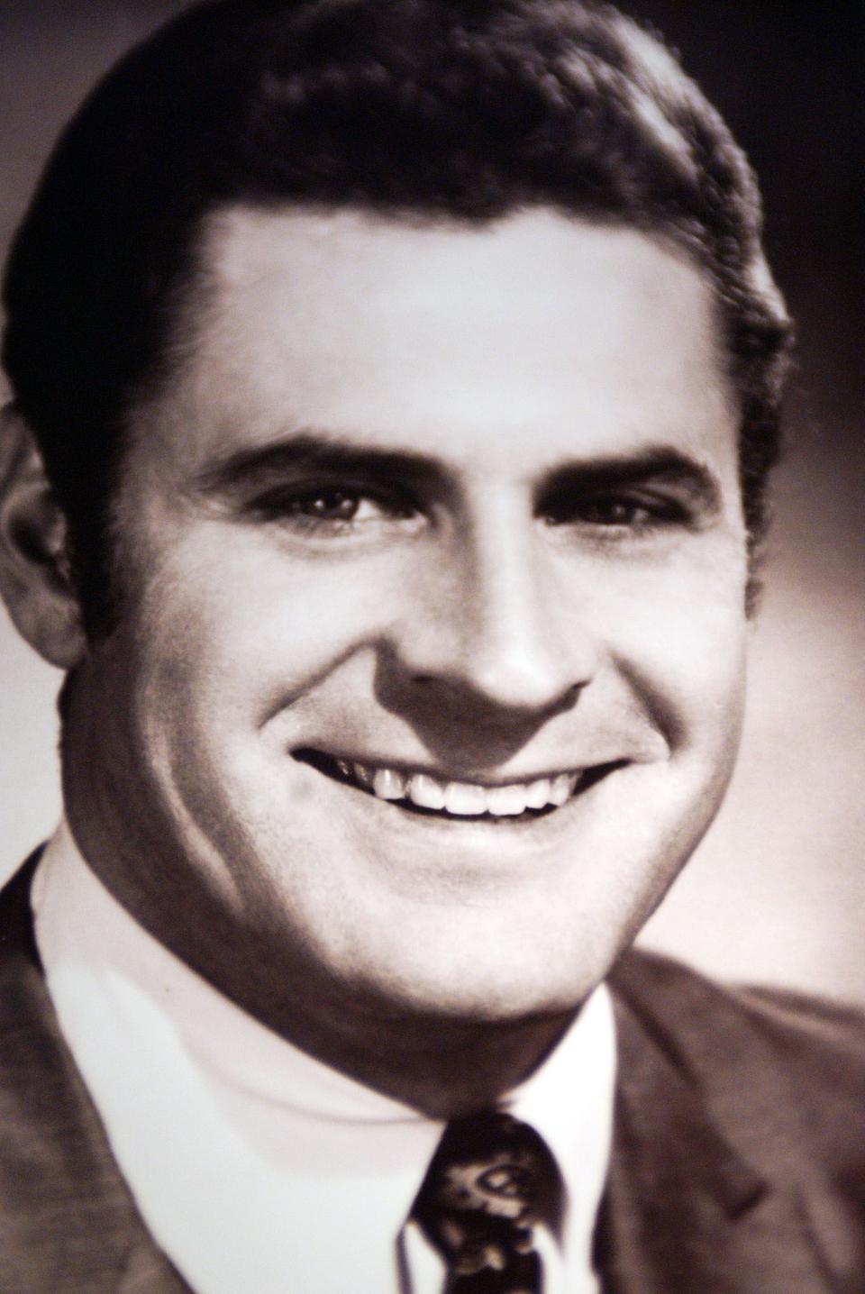 KSL anchor Dick Nourse in his first public relations photo. He estimates it was taken around 1965. | Nourse family photo