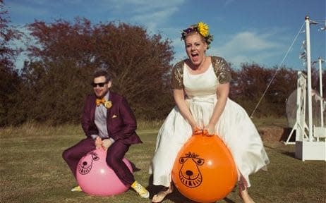 Bright and quirky photography is a fantastic way to capture your special day - Credit: Hannah Millard