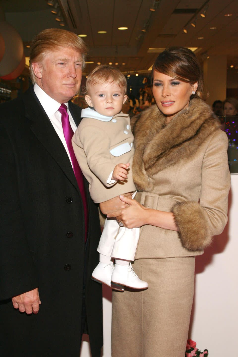 The affair is alleged to have taken place four months after Melania gave birth to the couple's son Barron. Photo: Getty