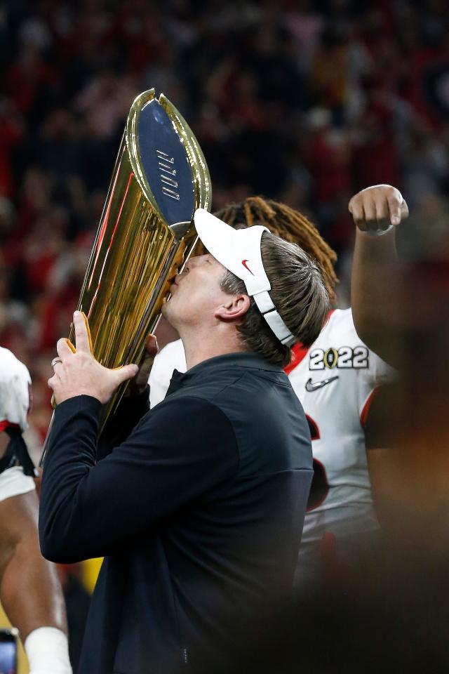 Get picture with Georgia's national championship trophy in Athens