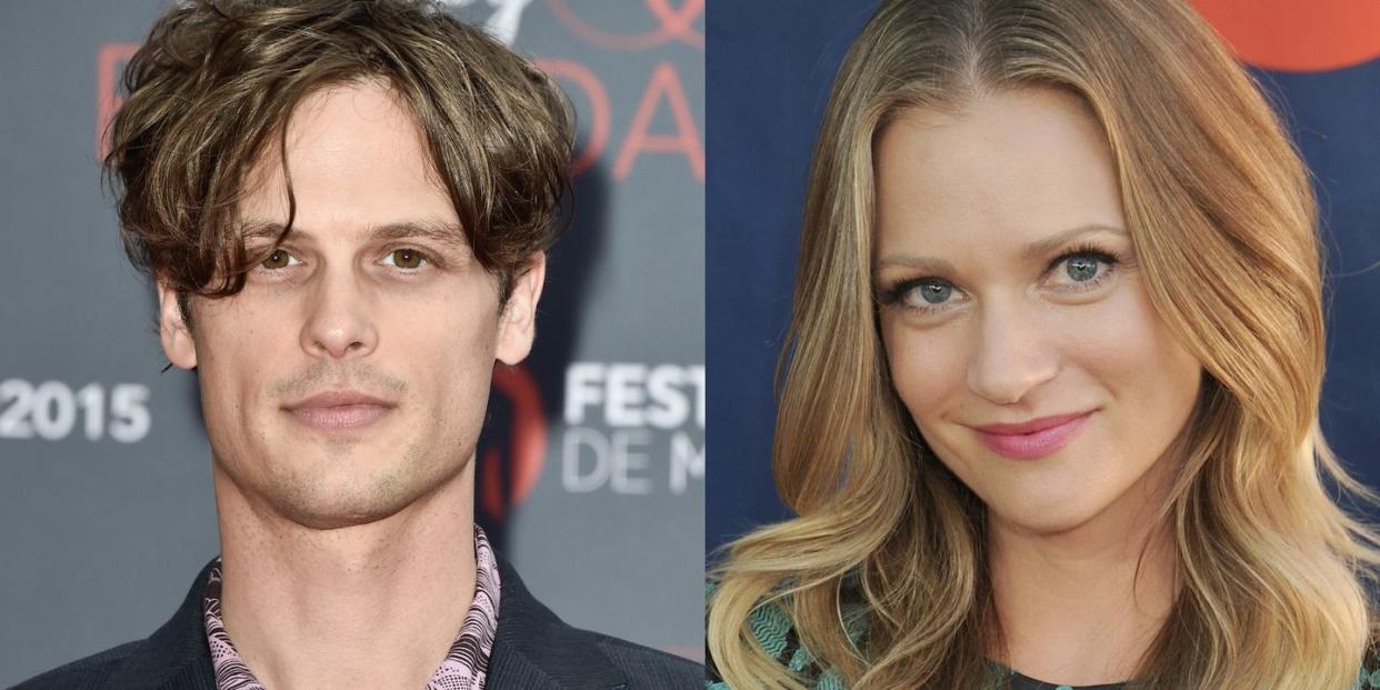 'criminal minds' cast members matthew gray gubler and aj cook on instagram