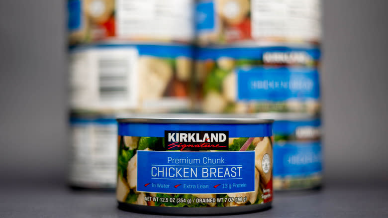Kirkland Signature chicken breast cans