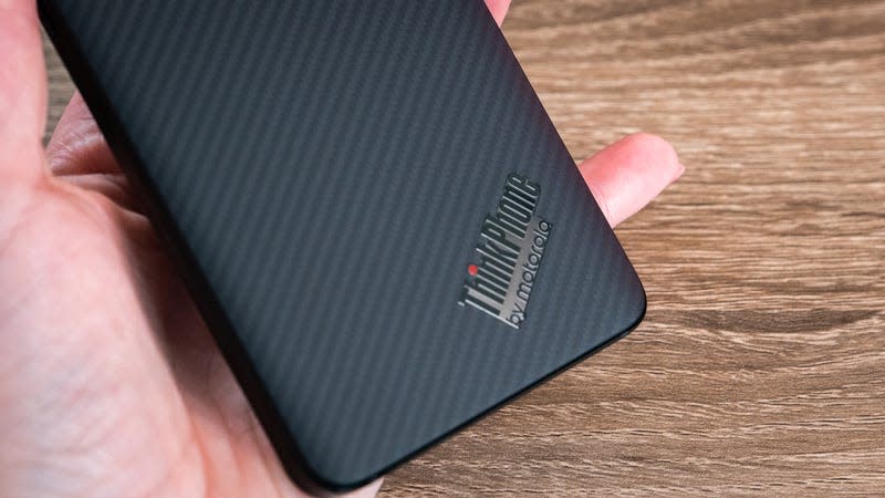 A photo of the Lenovo ThinkPhone by Motorola