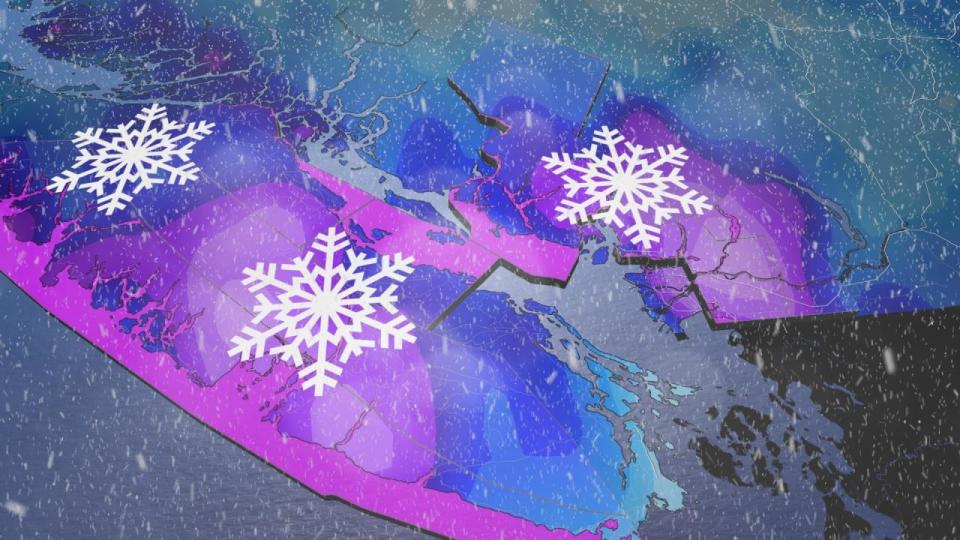 Stalled storm hits B.C. coast with multiple rounds of snow