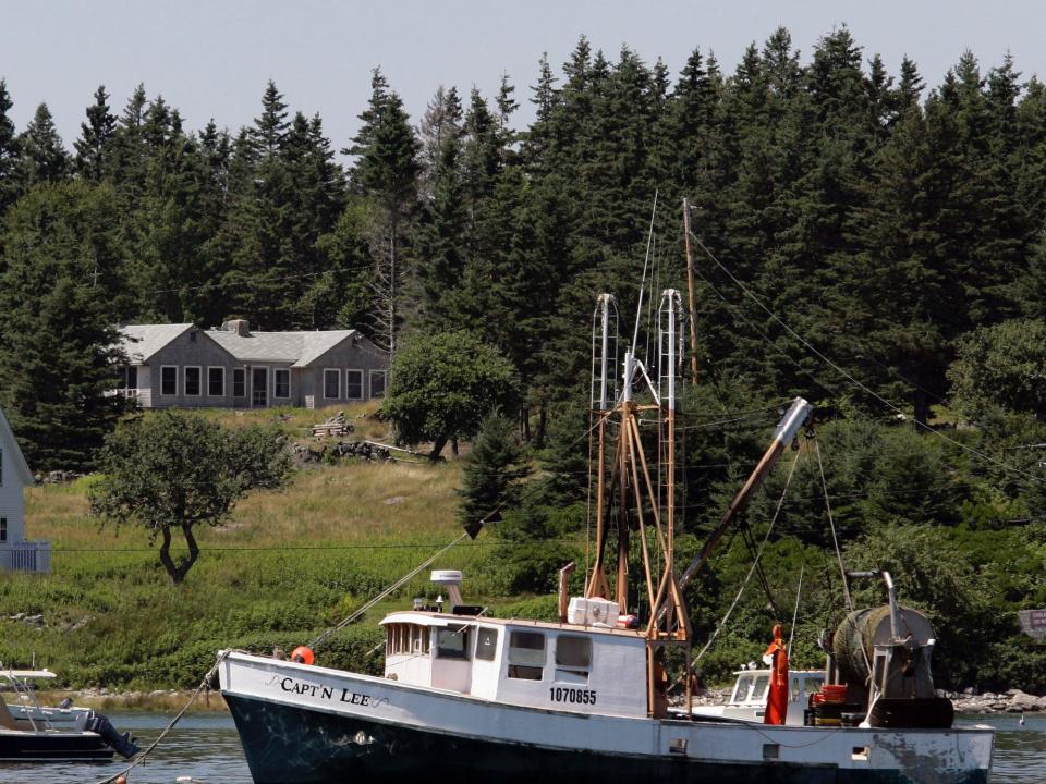 The vacation home of Supreme Court Justice John Roberts is seen on Hupper Island in Port Clyde, Maine, Tuesday, July 31, 2007.