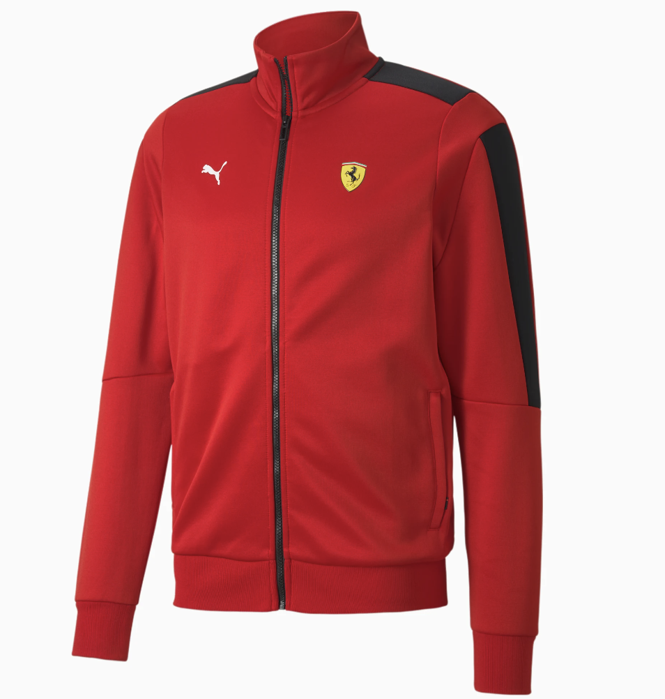 Scuderia Ferrari Race T7 Men's Track Jacket. PHOTO: Puma