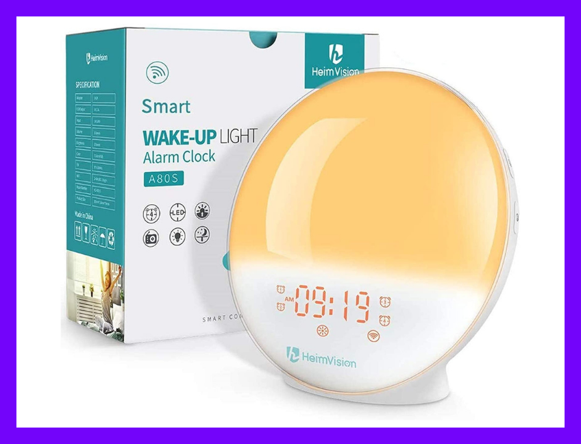 Rise and shine! This HeimVision Sunrise Alarm Clock is on sale for only $38. (Photo: Amazon)