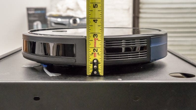 Standing less than 3 inches tall, the 11S is one of the thinnest robot vacuums on the market.