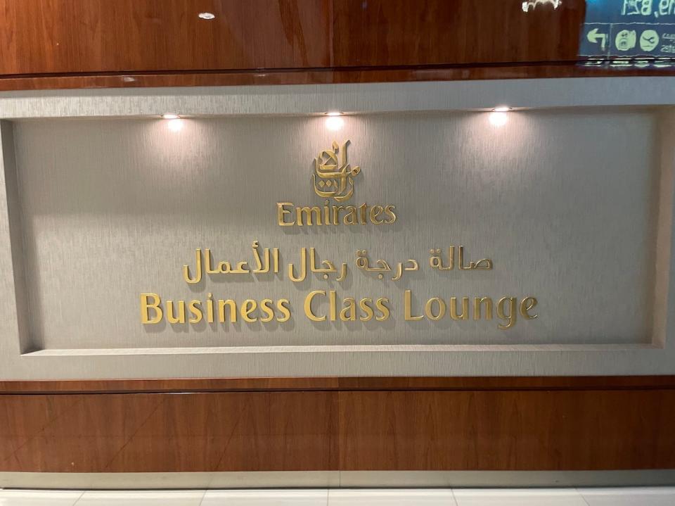 Tonya Russell's Emirates business class trip