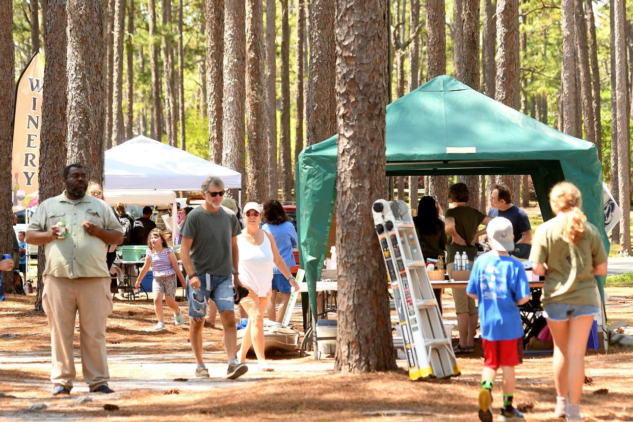 Hundreds of people came out to the Earth Day celebration in 2022 at Long Leaf Park in Wilmington, sponsored by the Wilmington Earth Day Alliance.