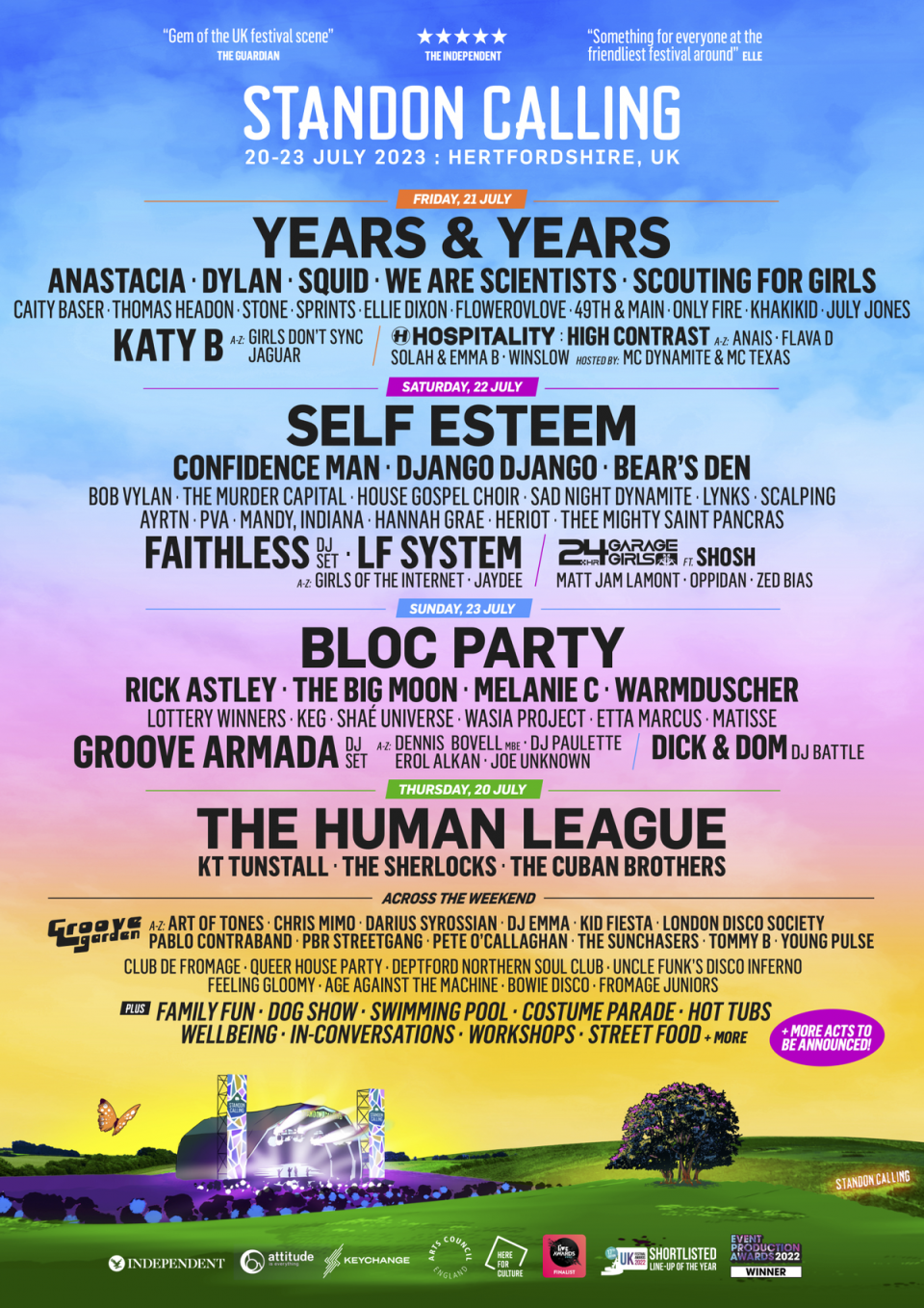 All of the acts set to play in 2023 (Standon Calling)