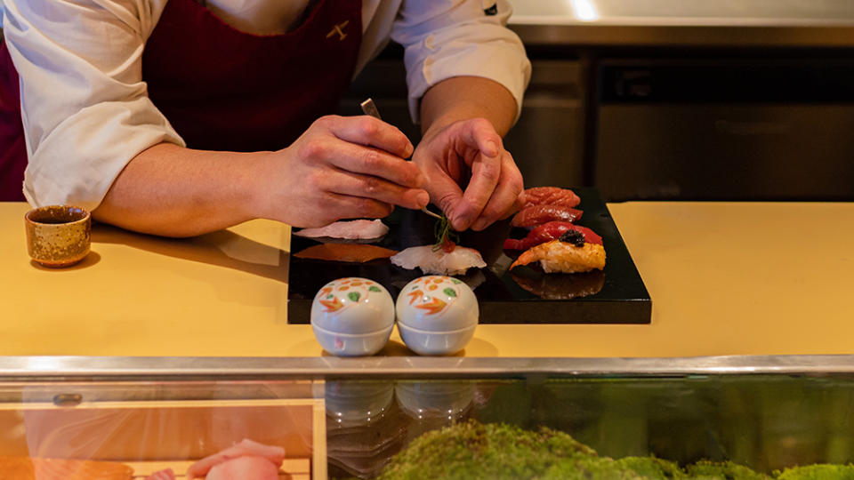 The omakase table. - Credit: Beaverbrook