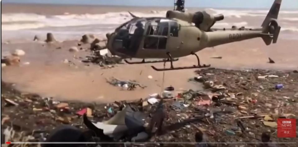2023年9月北非利比亞遭遇風暴丹尼爾毀滅性洪水侵襲，釀1萬餘人罹難/翻拍BBC畫面
<br />
