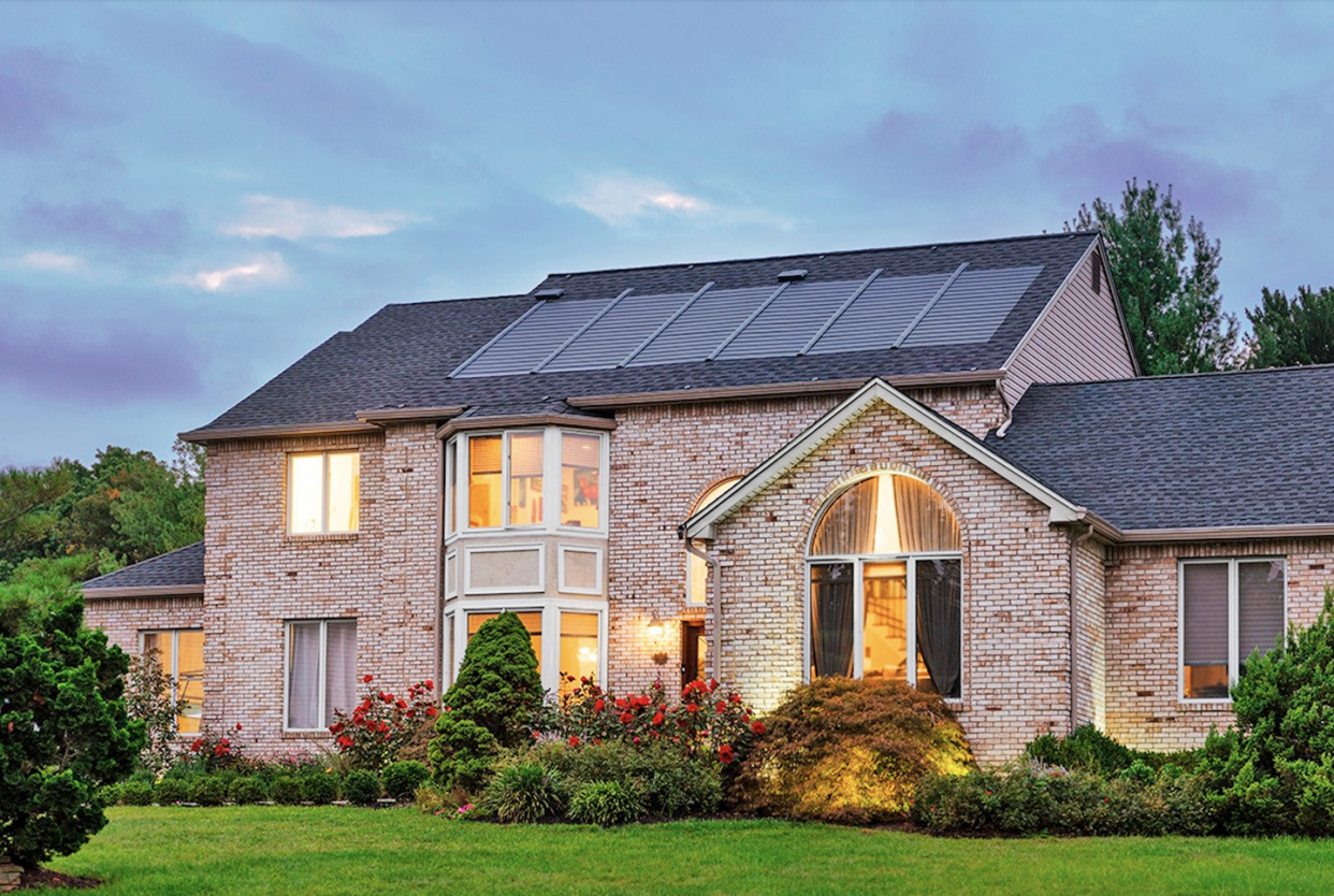 sleek solar roof system