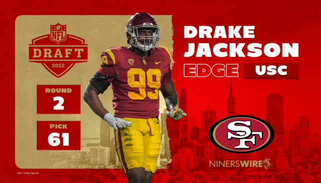 49ers select USC DE Drake Jackson with 1st pick in 2022 NFL draft