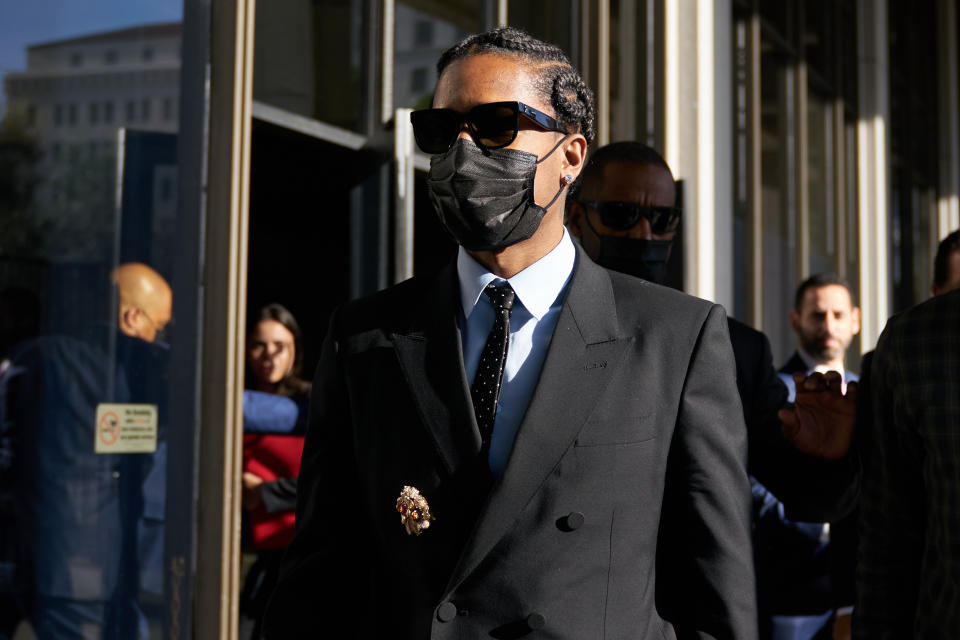 A$AP Rocky leaving court