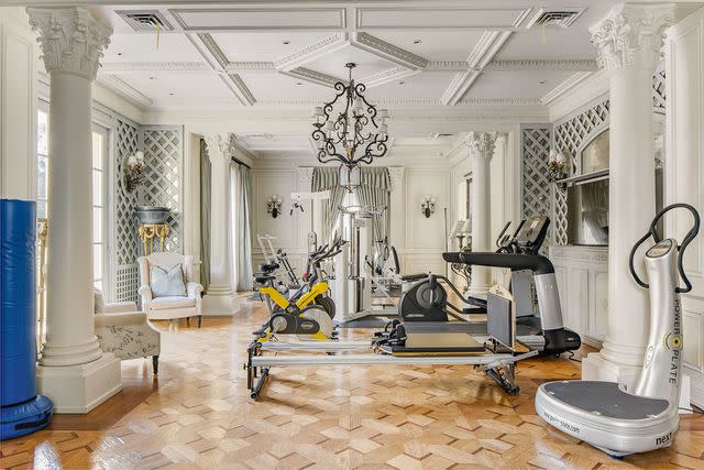 <p>courtesy compass</p> Rod Stewart's Beverly Park home interior