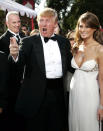 <p>Donald and Melania Trump at the 56th Annual Primetime Emmy Awards in Los Angeles. <i>(Photo: Dan MacMedan/WireImage)</i> </p>