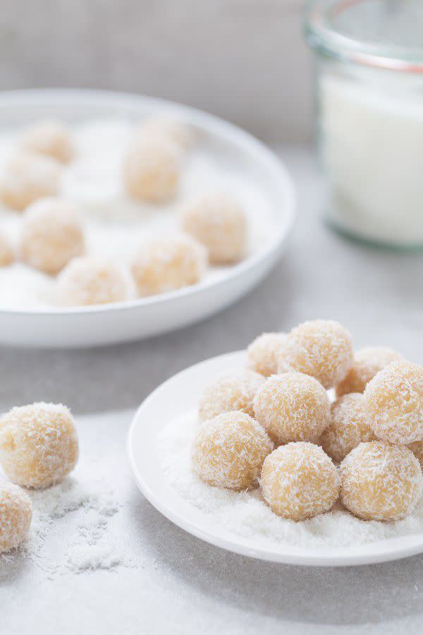 Almond Coconut Snowball Cookies