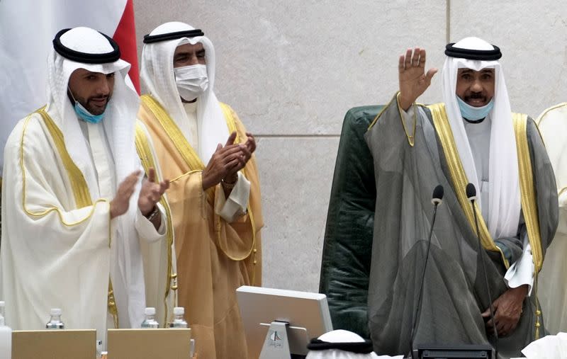 Kuwait's new Emir attends parliament session