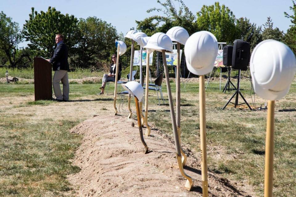 The Idaho Youth Ranch is starting to build a$20 million residential center for at-risk youth on a former tree farm northwest of Middleton in Caldwell. CEO Scott Curtis on Thursday thanked the people and organizations that helped raise money.