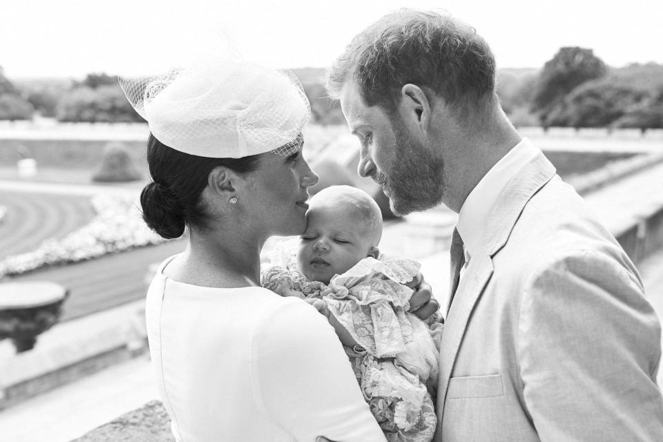 Harry and Meghan shared a black-and-white photo featuring their son Archie PA/Chris Allerton