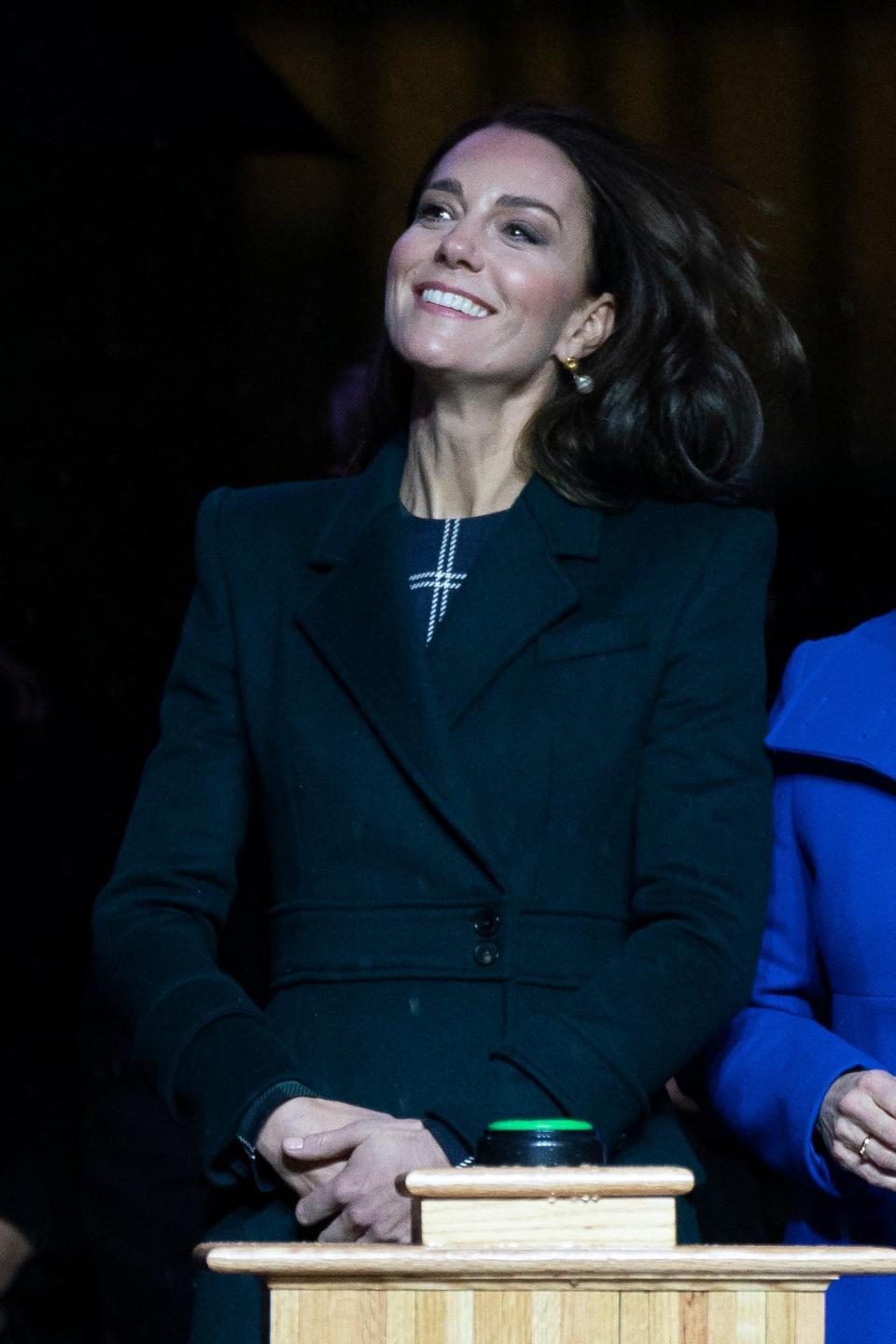 The Princess of Wales, at Speaker's Corner outside City Hall, Boston (PA)