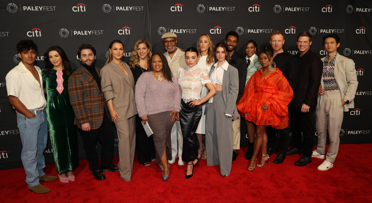 The cast and crew of Grey's Anatomy attends PaleyFest LA 2023 on April 2, 2023 in Hollywood, California. (Photo: Brian To for the Paley Center)