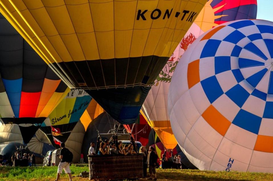 European Hot Air Balloon Festival in Igualada, Spain