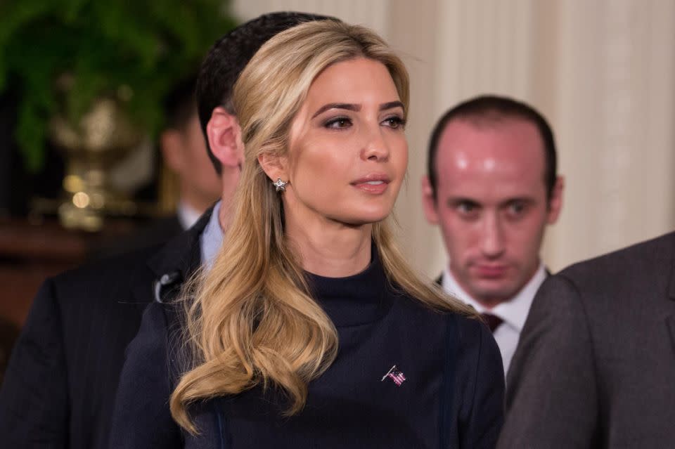 The first daughter has played an active role in Trump's first year in office. Photo: Getty
