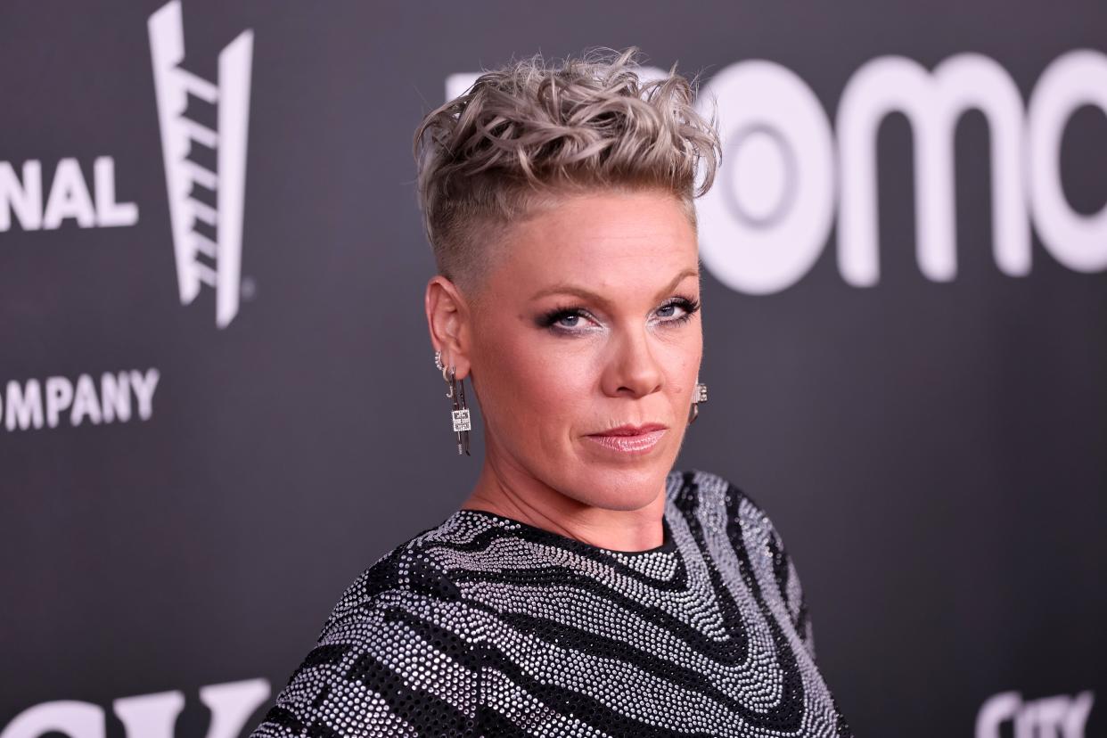 Pink attends the 37th Annual Rock & Roll Hall of Fame Induction Ceremony at Microsoft Theater on Nov. 5, 2022, in Los Angeles.
