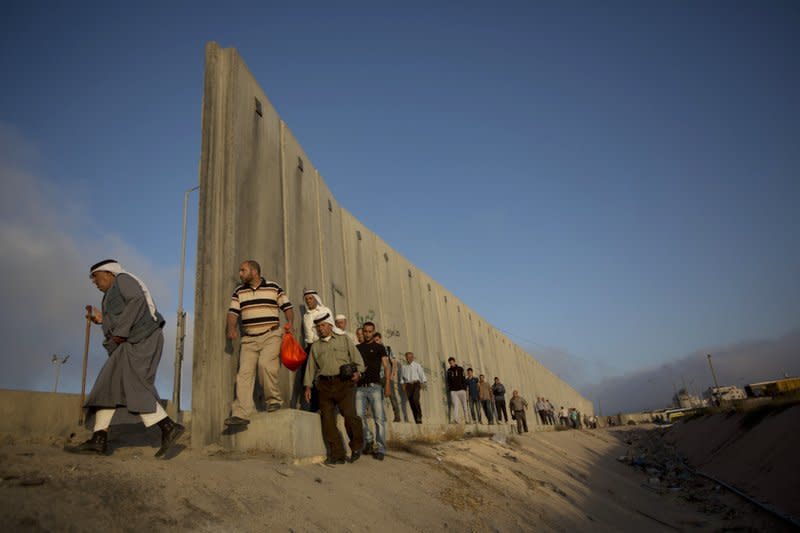 以色列，巴勒斯坦，隔離牆，屯墾區。（美聯社）