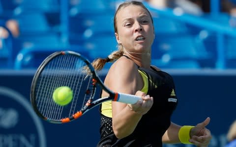 Kontaveit reached a career high of No. 14 in the rankings in March - Credit: AP