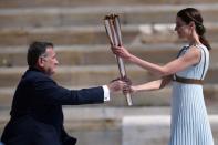 Olympics - Olympic Flame Handover Ceremony