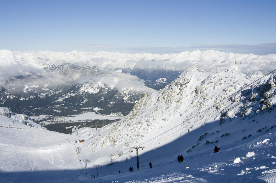 The Showcase T-Bar on Blackcomb Mountain<p><a href="https://www.gettyimages.com/detail/photo/horstman-t-bar-royalty-free-image/116497280?phrase=horstman+glacier&adppopup=true" rel="nofollow noopener" target="_blank" data-ylk="slk:Getty Images;elm:context_link;itc:0;sec:content-canvas" class="link ">Getty Images</a></p>