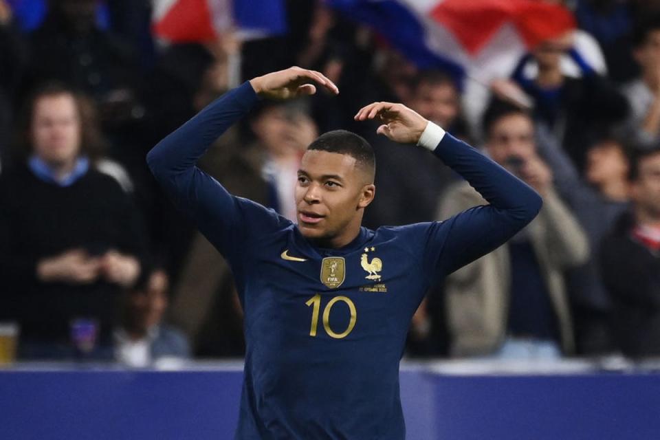 Kylian Mbappe is France’s superstar forward (AFP via Getty Images)