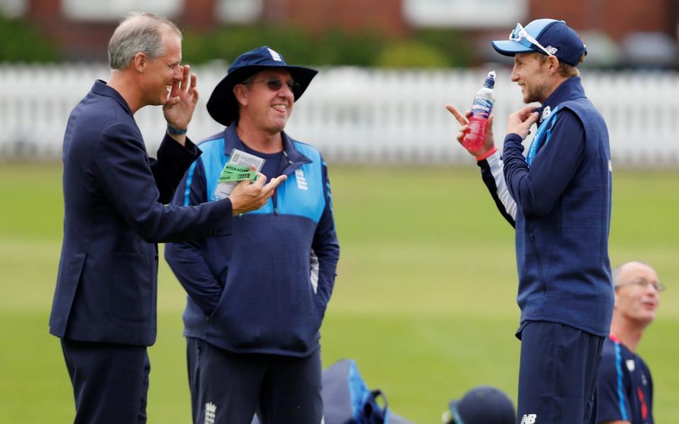 Ed Smith, Trevor Bayliss and Joe Root make up a new England leadership group - Action Images via Reuters