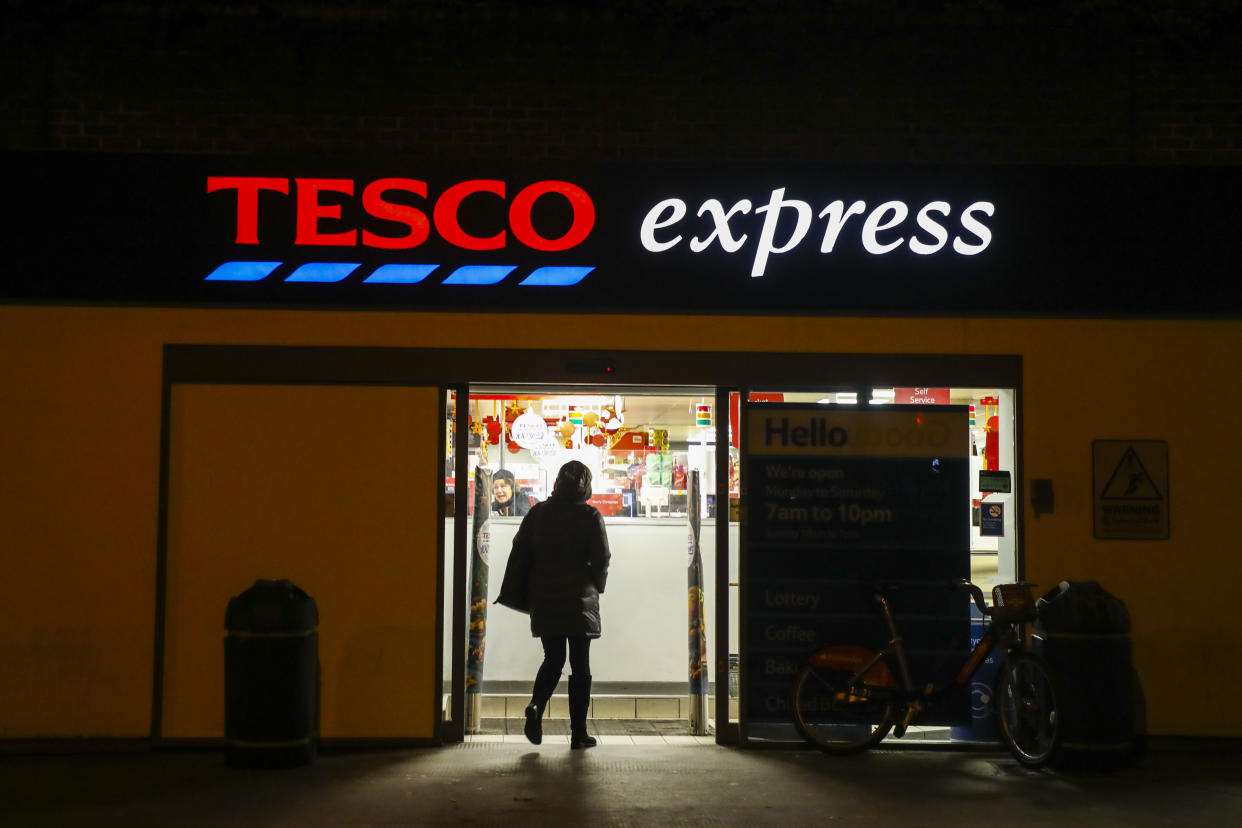 Tesco Express store in London, United Kingdom, on 11 December, 2019.   (Photo by Beata Zawrzel/NurPhoto via Getty Images)