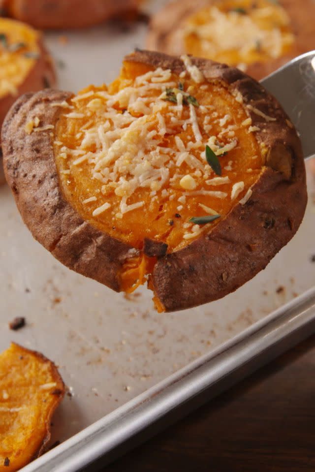 Smashed Sweet Potatoes