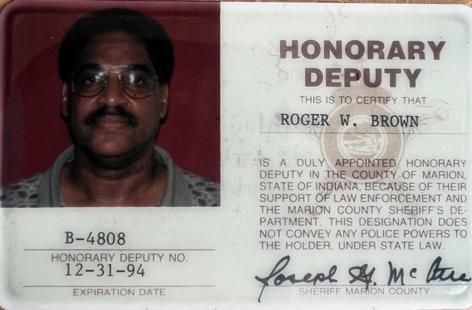 After playing for the Pacers, Roger Brown continued to serve the community. He was an honorary deputy who served on the Marion County sheriff's horse patrol.