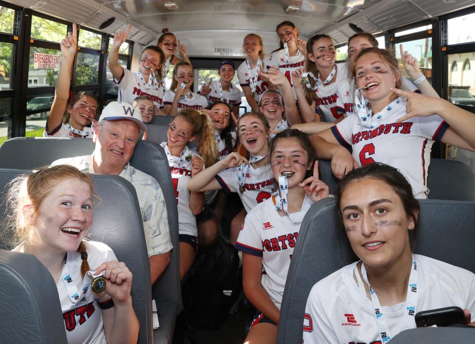 Daily News sports reporter Steve Rogers rode the bus with the triumphant Patriots on Sunday.