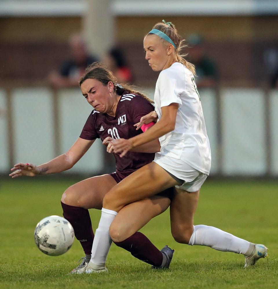 Kayla Flory scored twice to extend Walsh Jesuit's winning streak to eight.