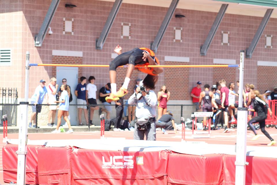 Mansfield Senior Amil Upchurch finished seventh in the Division 1 boys state high jump.