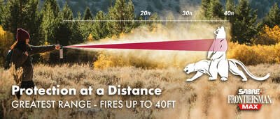 Recognizing the dramatic increase in human encounters with mountain lions due to the expanding wildlife population and shrinking habitats, SABRE®'s latest innovation offers unparalleled protection. Outdoor adventurers can take comfort in the spray's 40-foot range—outperforming competitors by up to 20 feet.