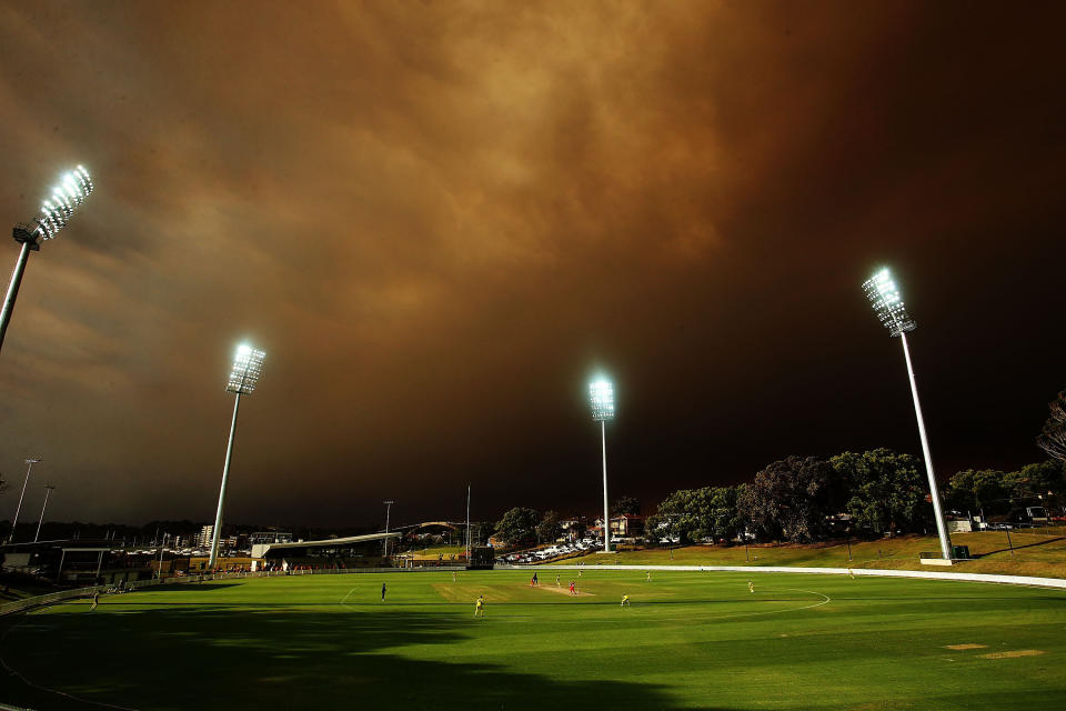 A general view of play during the Ryobi Cup cricket match between the South Australian Redbacks and the Western Australia Warriors at Drummoyne Oval on October 17, 2013 in Sydney, Australia.  (Photo by Mark Metcalfe/Getty Images)