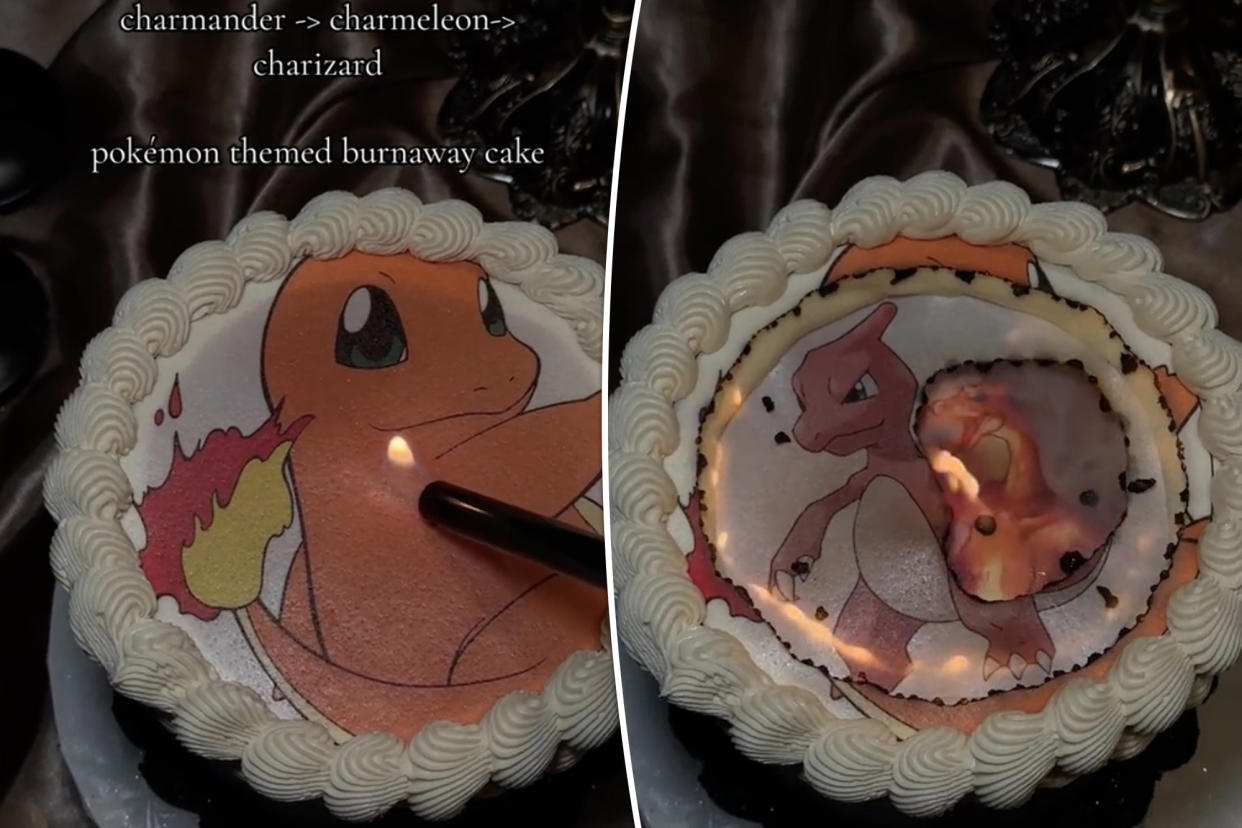 Burn-away cake trend
