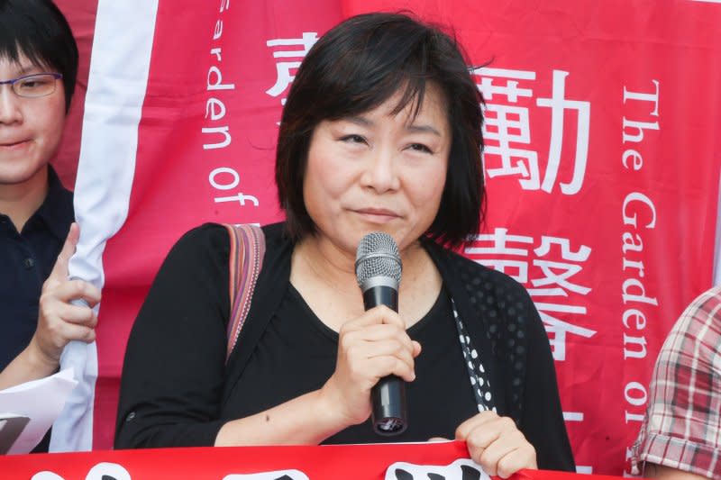 20160503-婦女團體抗議蔡英文「準總統背棄政治承諾，林內閣漠視性別平等」我們要求新內閣補課兌現蔡英文政見.紀惠容.勵馨基金會執行長（陳明仁攝）