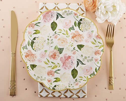 Floral Paper Plates